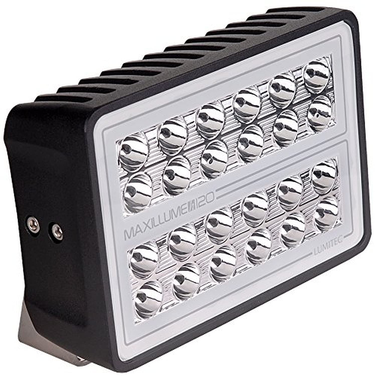 Lumitec Maxillume H120 Flood White Led Trunnion Mount Black Finish 12/24V,WBLITB015IY5UKM